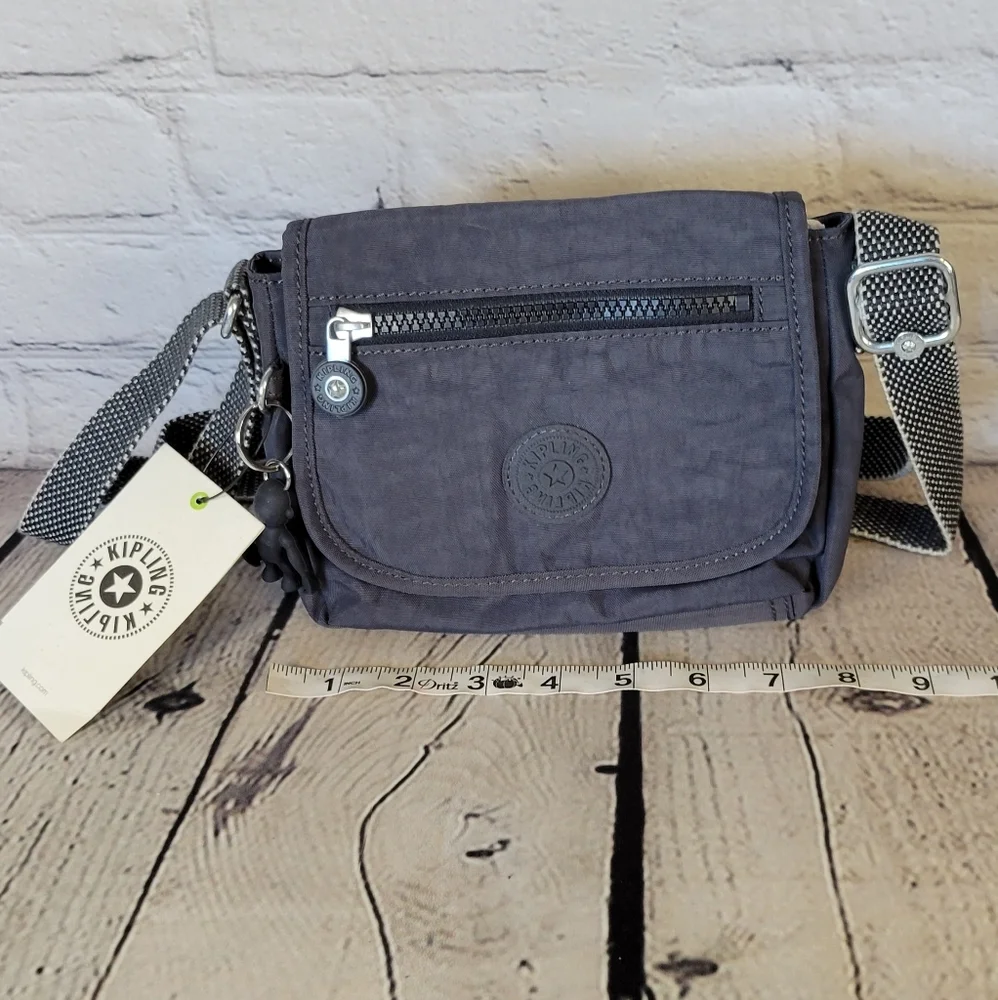 Kipling Sabian Crossbody Mini Bag, Night Grey, Handbag - Picture 5 of 8